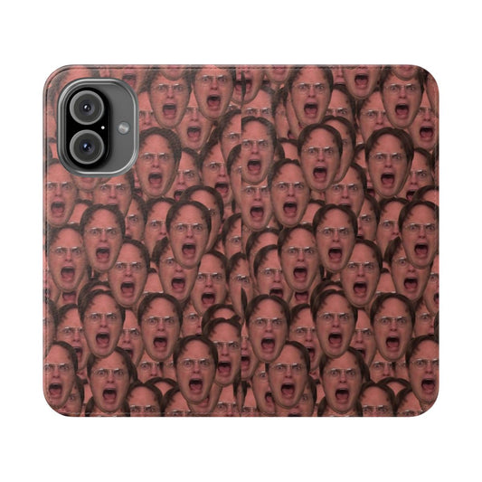 Dwight Schrute from The Office (U.S.) inspired flip cover phone case