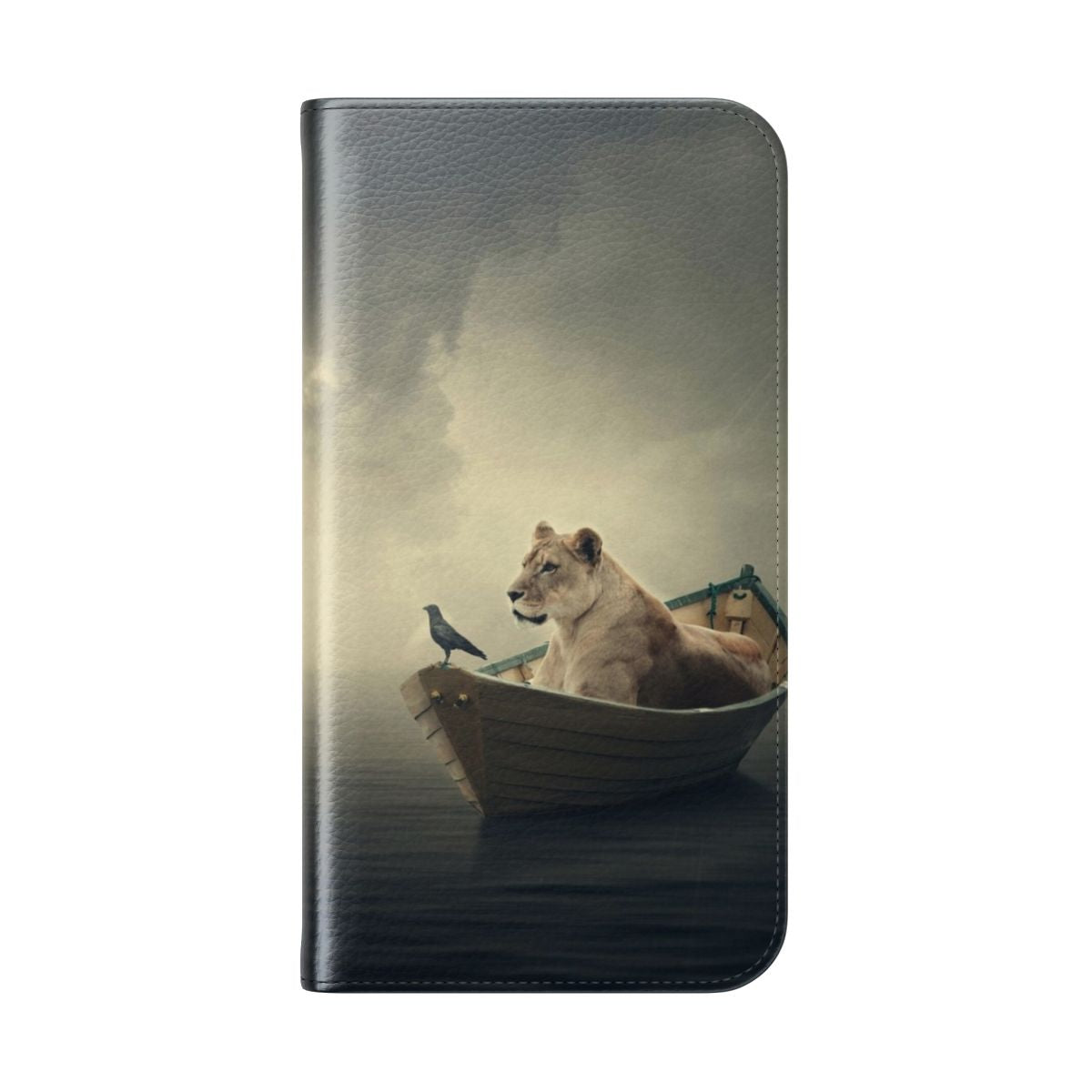 An abstract, dreamy and conceptual phone case cover with nature and ocean elements. - Folded Back