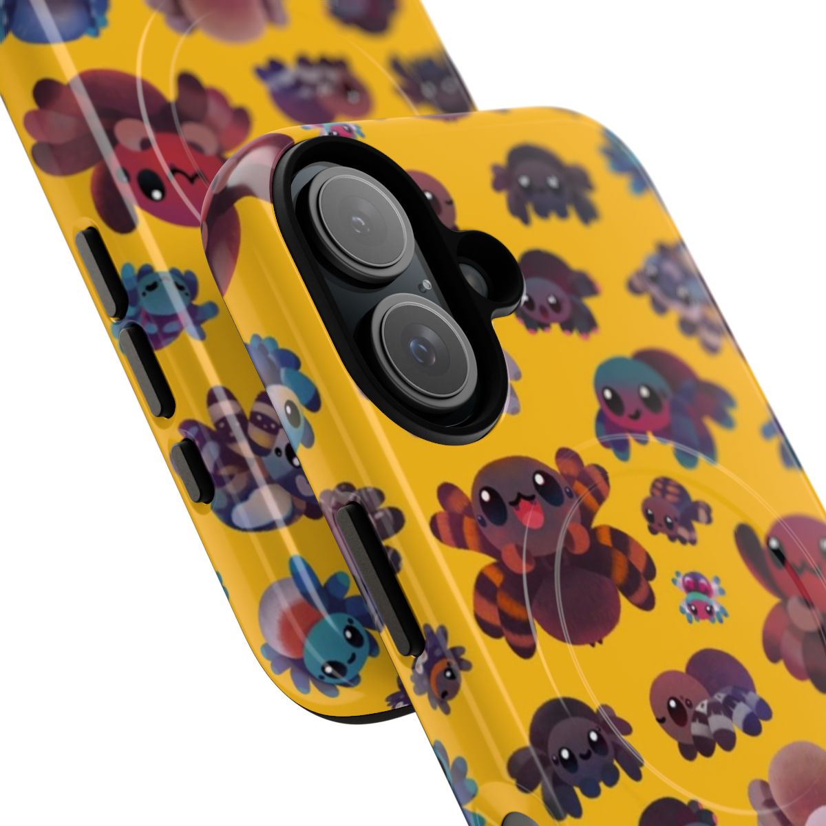 Close-up photo of a Tarantula-themed phone case - Detail