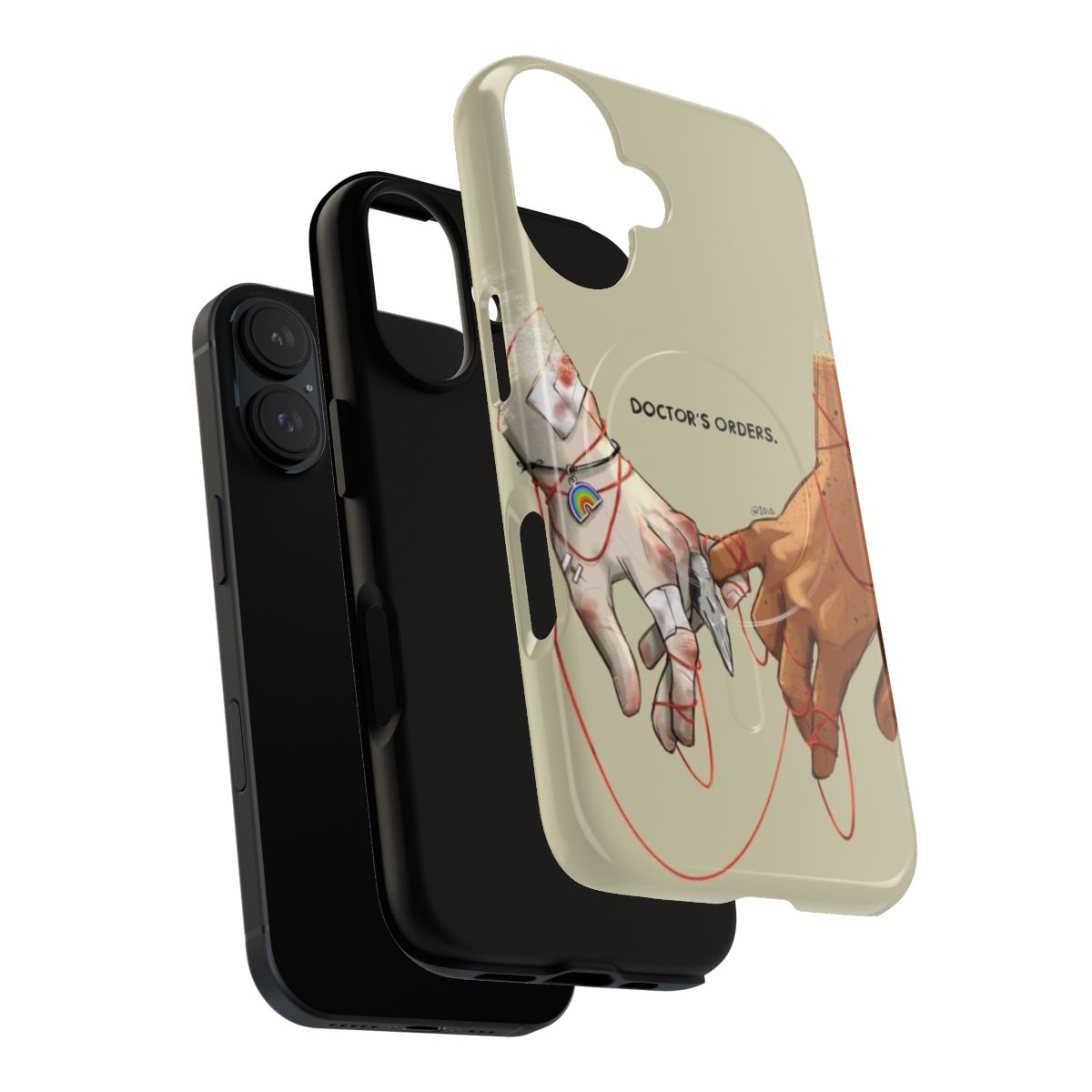 Soft and Magnetic Solangelo Inspired Protective Phone Case - Layers