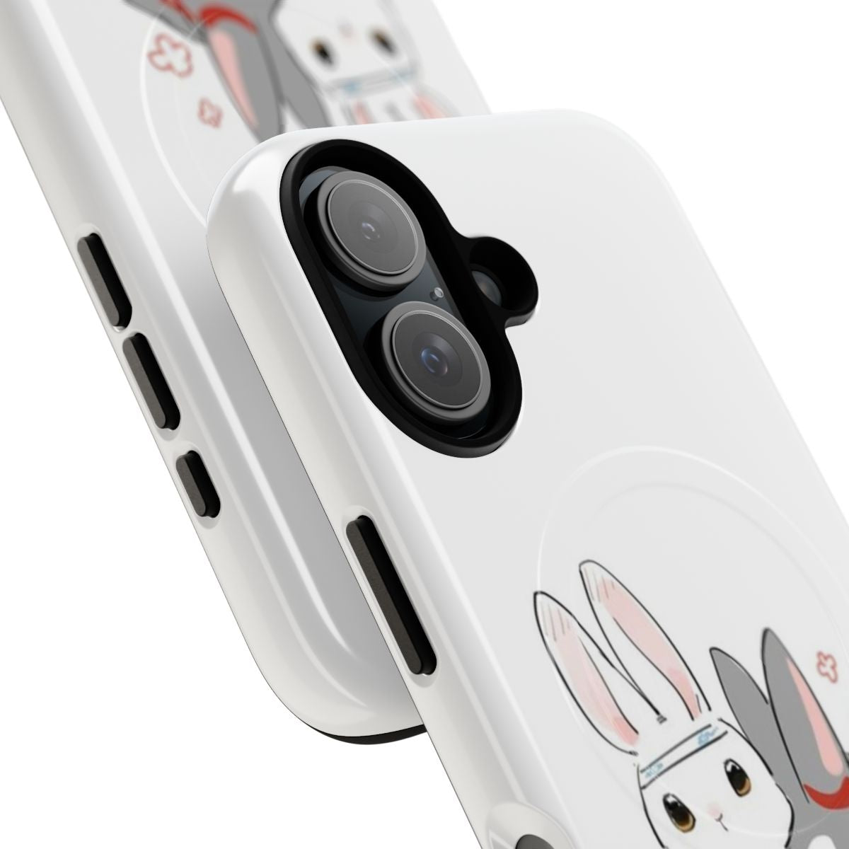 Untamed MDZS Wangxian Bunnies Magnetic Tough Phone Case - Detail