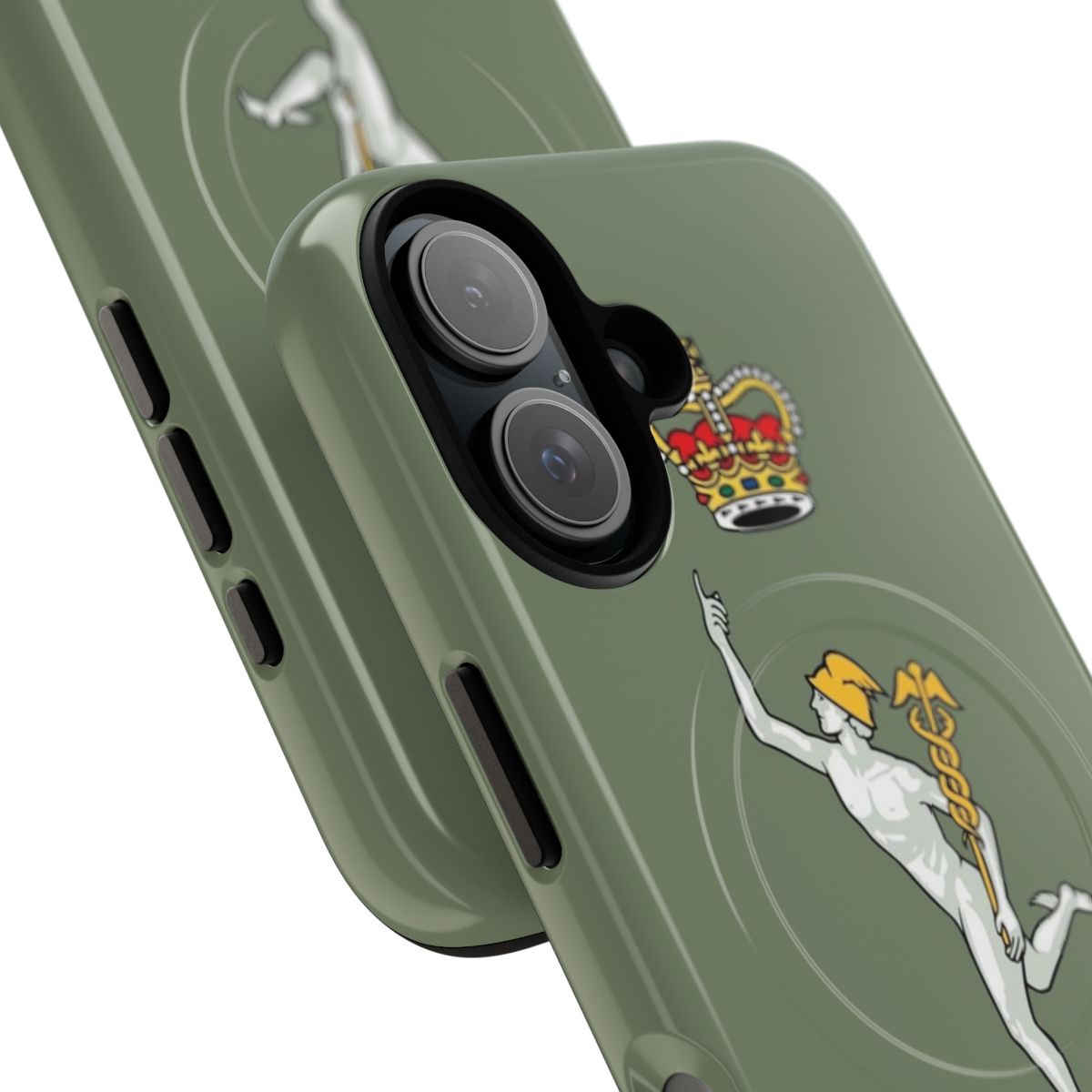 Phone case with Royal Corps of Signals military emblem design - Detail