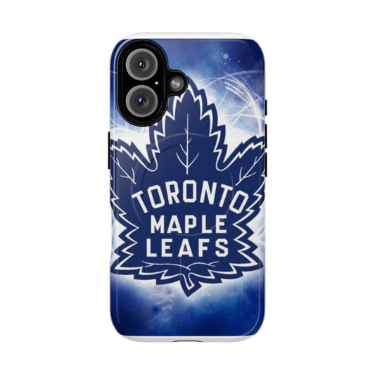 Stylish Toronto Maple Leafs inspired phone case with magnetic features