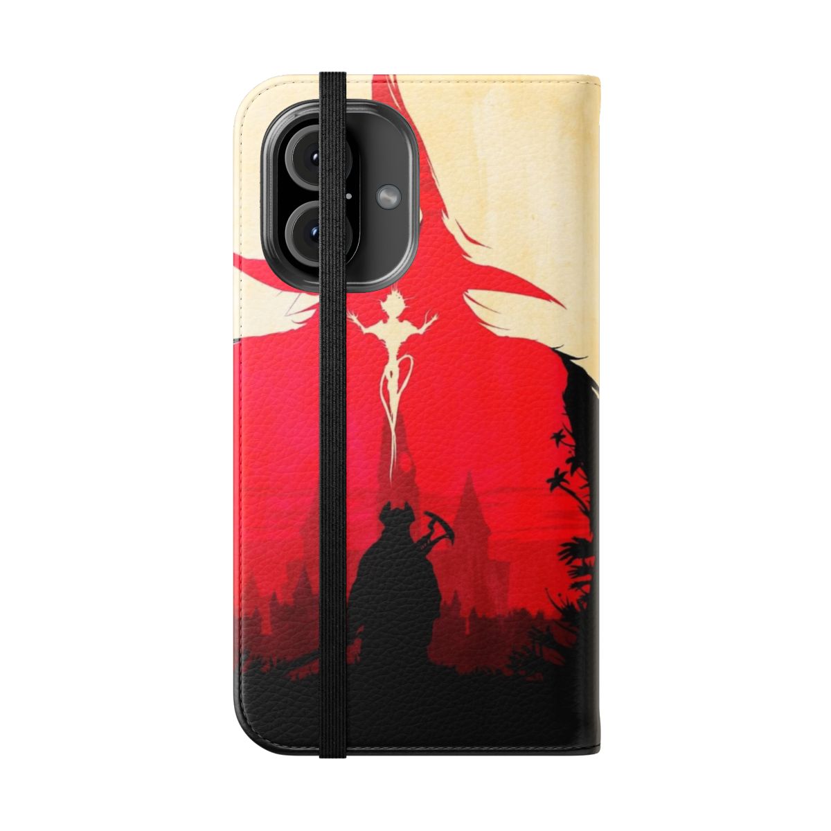 Dark fantasy-inspired phone case with double exposure design - Folded Front