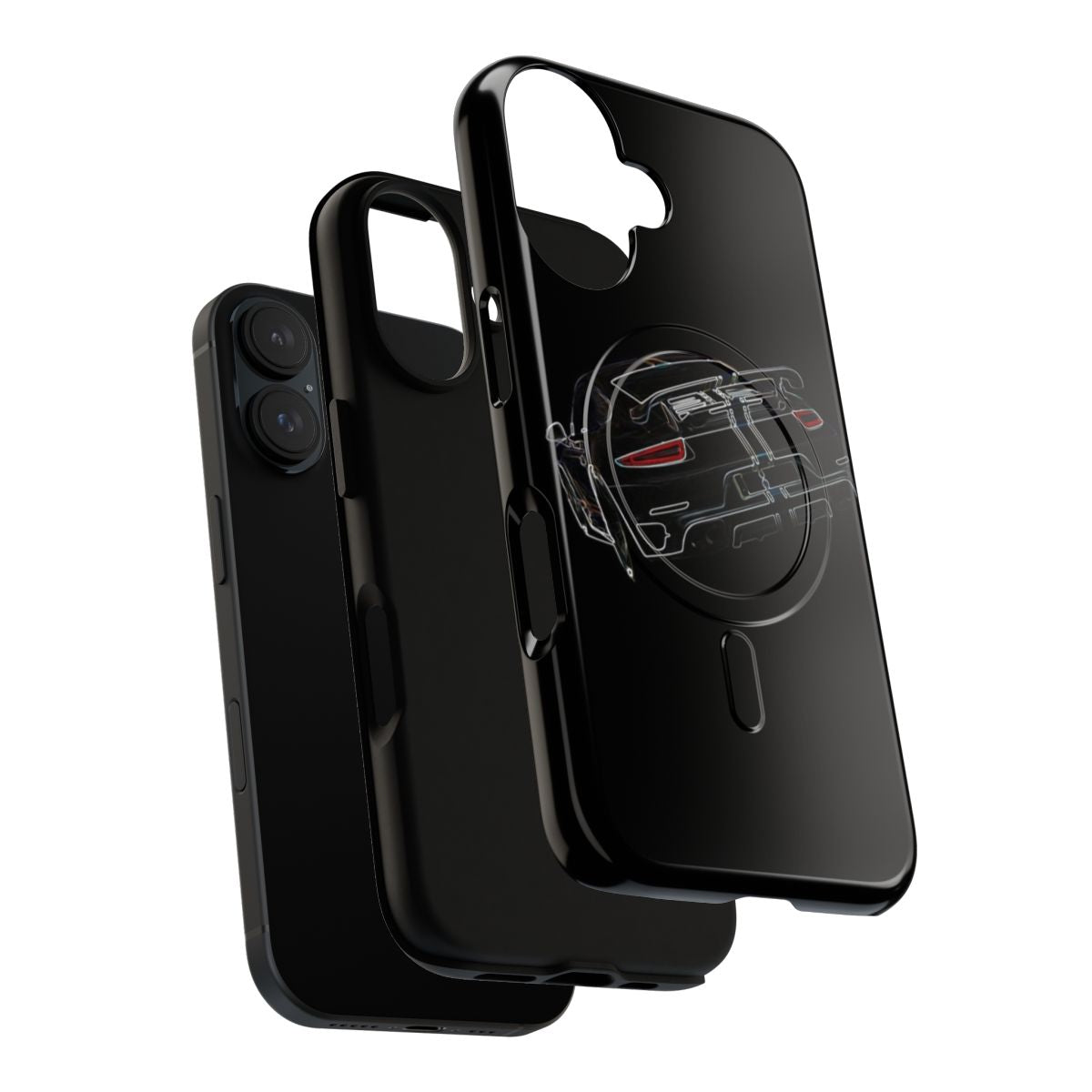 Porsche 911-inspired phone case with a magnetic tough design - Layers