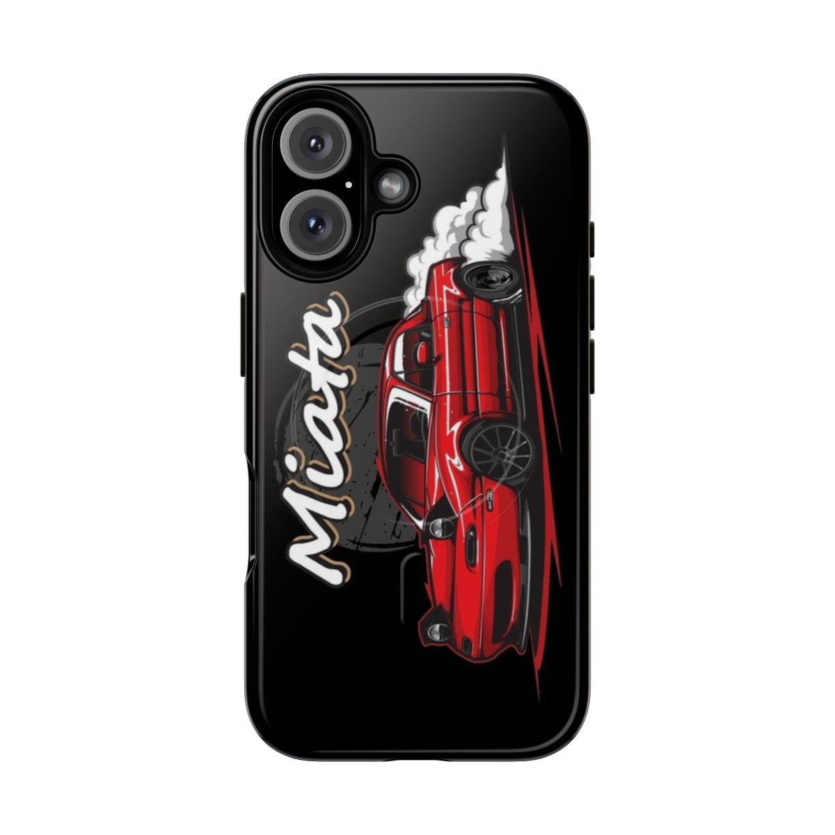 Mazda MX-5 Miata inspired magnetic phone case with a rugged, tough design.