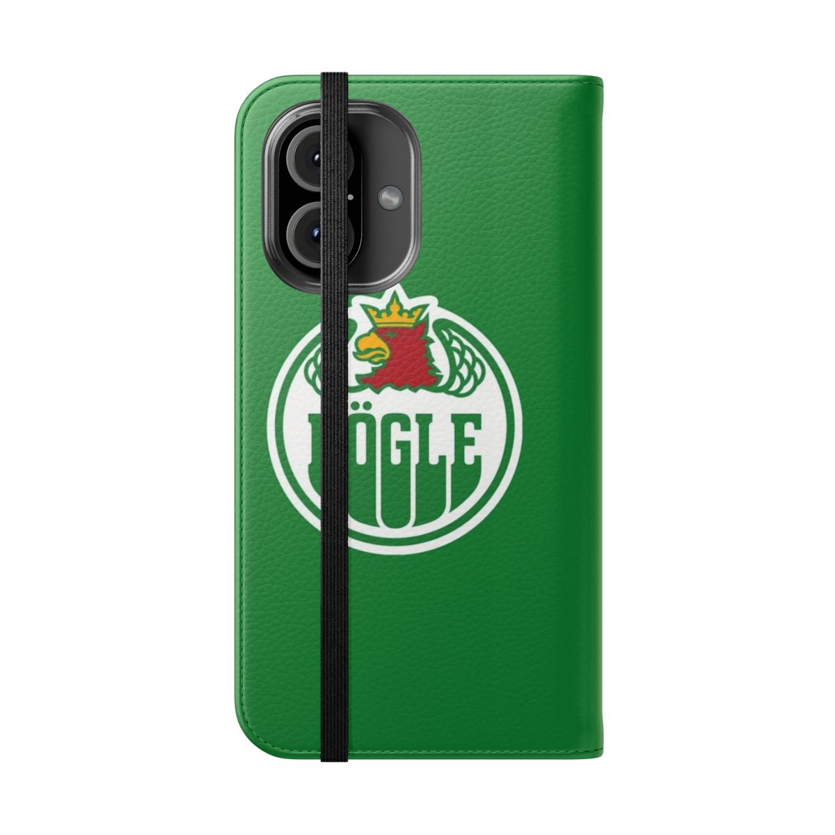 Flip cover phone case with Rögle BK ice hockey team logo - Folded Front