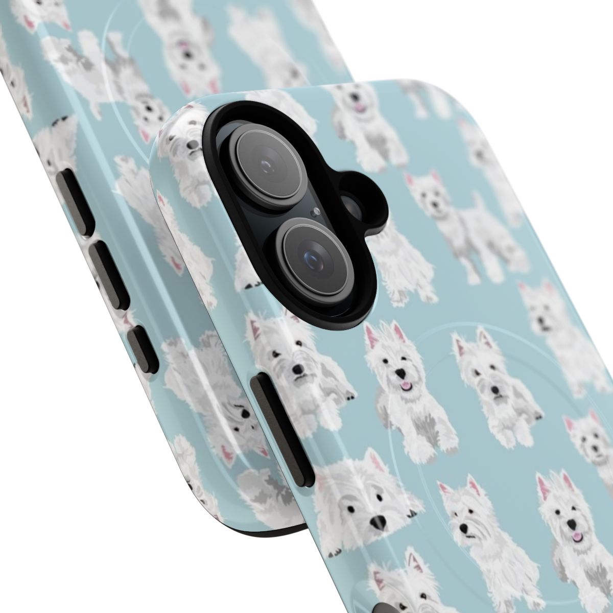 Magnetic tough phone case featuring a West Highland White Terrier - Detail