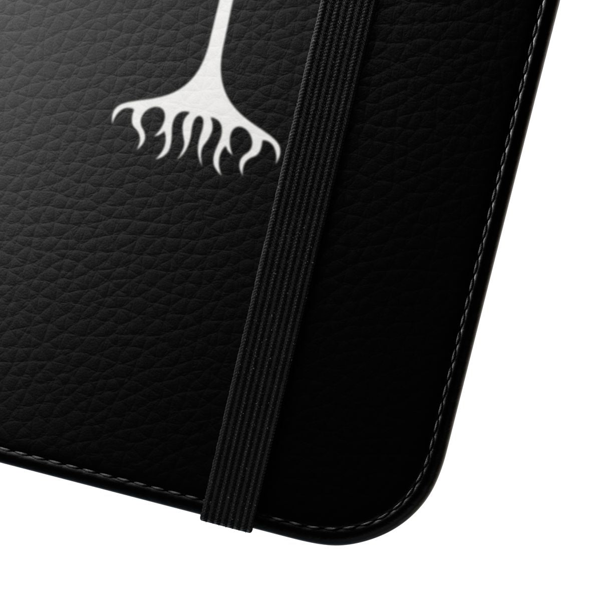 Detailed Tree of Gondor design on a protective flip cover phone case - Close Up