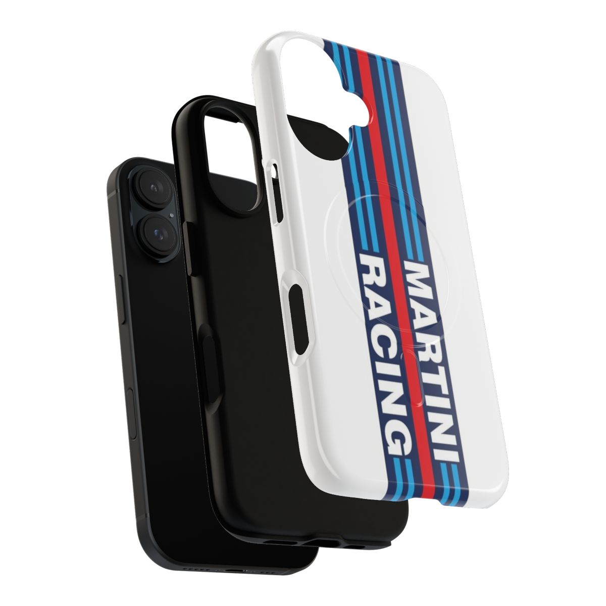 Magnetic tough phone case with Martini racing design - Layers