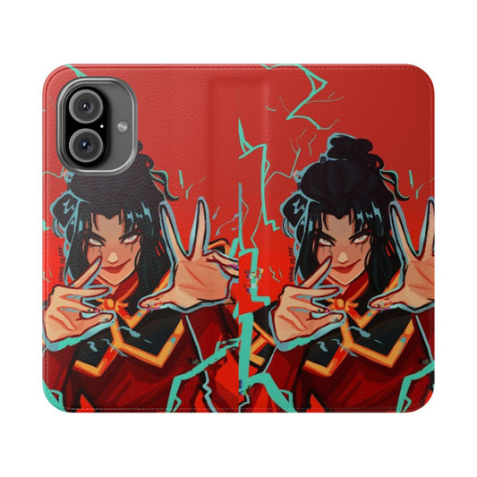 Avatar the Last Airbender-inspired phone case featuring Princess Azula, the powerful firebender