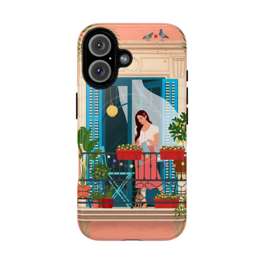 Colorful and vibrant magnetic phone case with Barcelona-inspired design