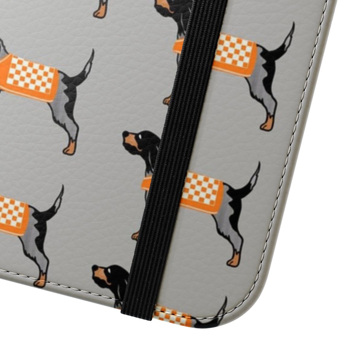 Smokey-inspired phone case with the Bluetick Hound mascot for Tennessee Vols fans - Close Up