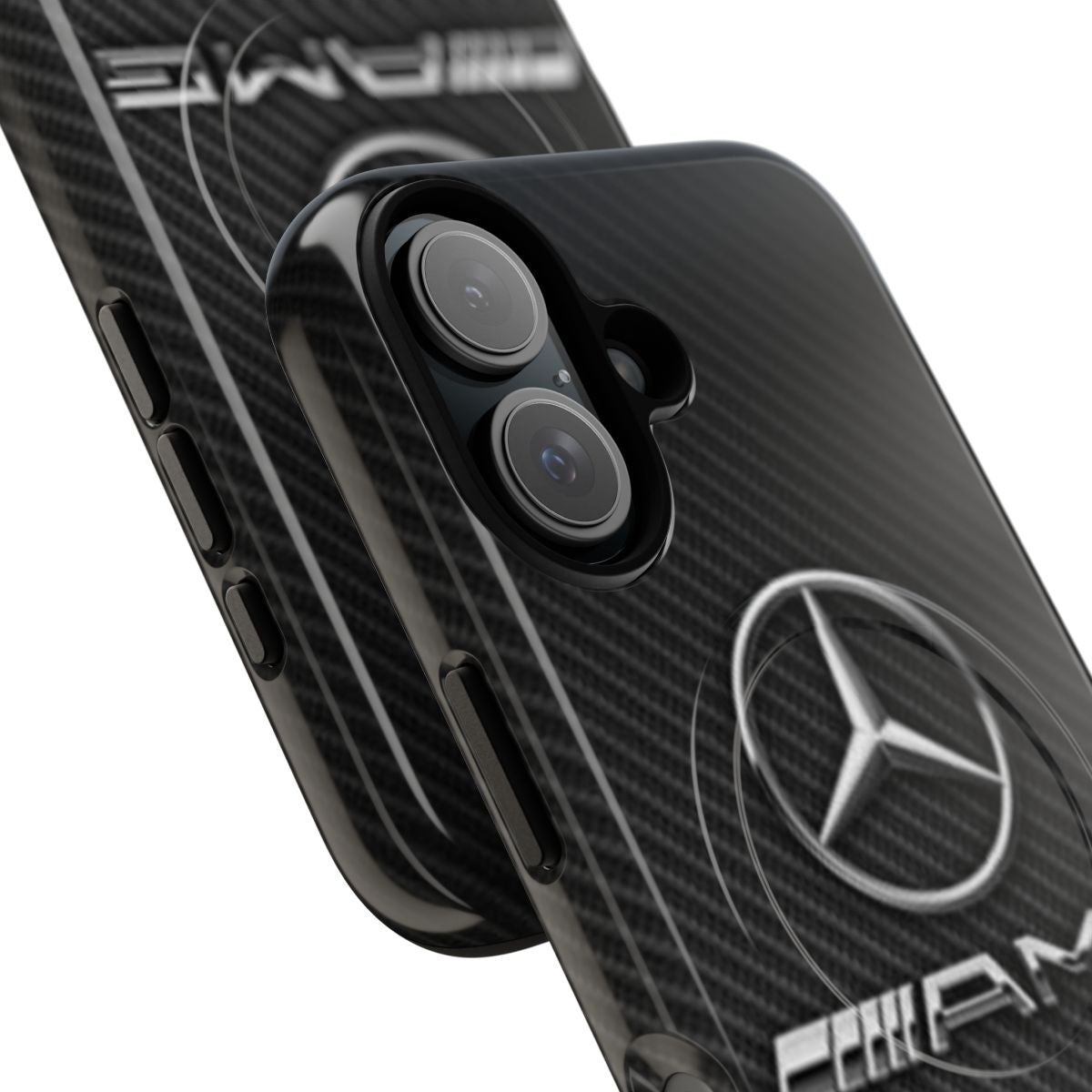 Tough magnetic phone case with Mercedes AMG logo - Detail