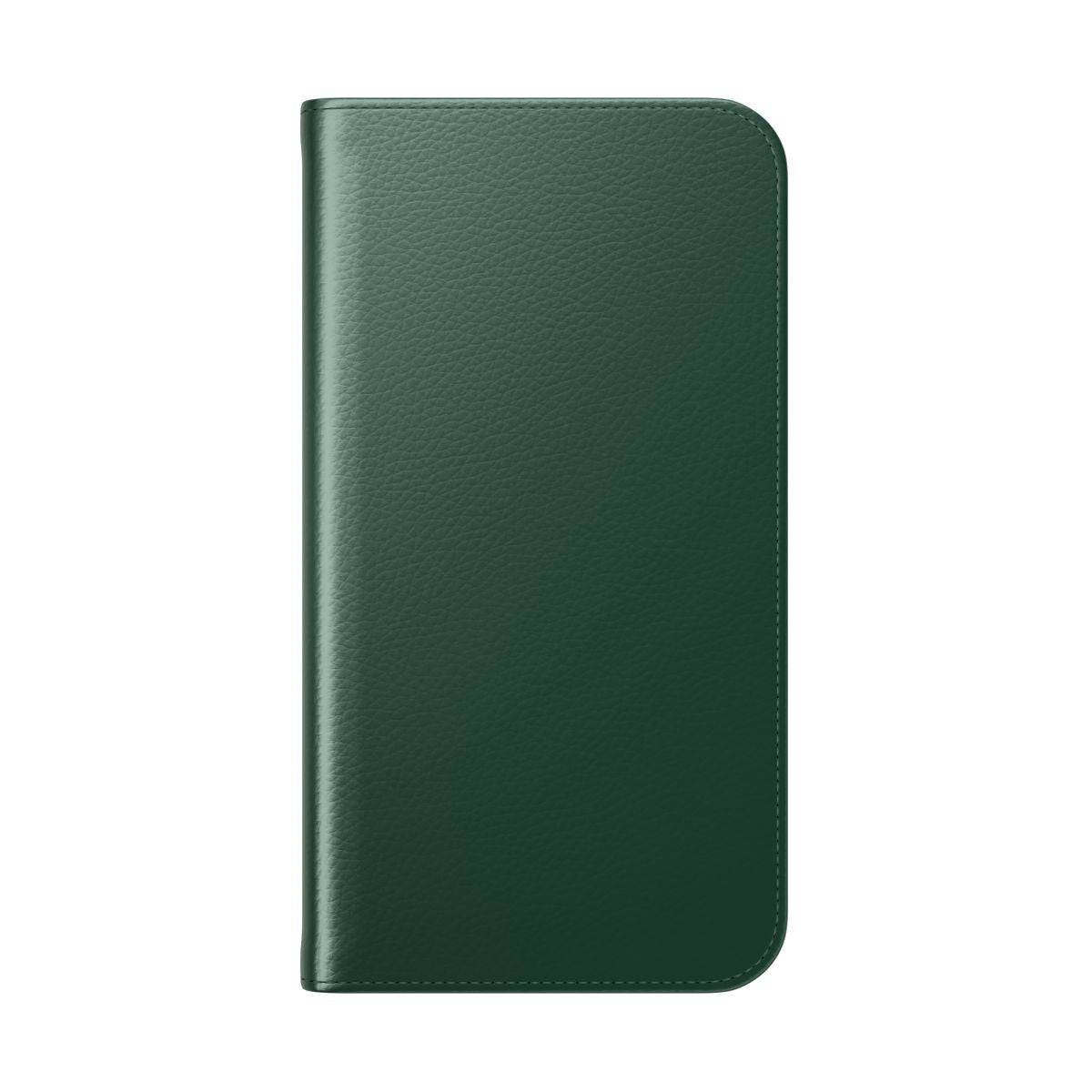 Emerald green phone case with a minimalist, chic design - Folded Back