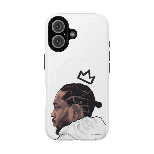 Vibrant and artistic Kendrick Lamar-inspired phone case design