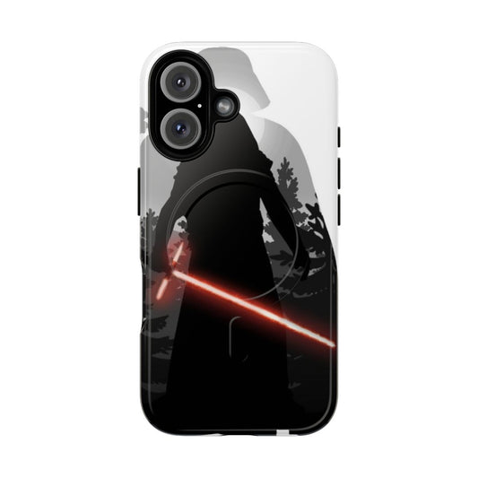 Magnetic tough phone case with a Star Wars-inspired design