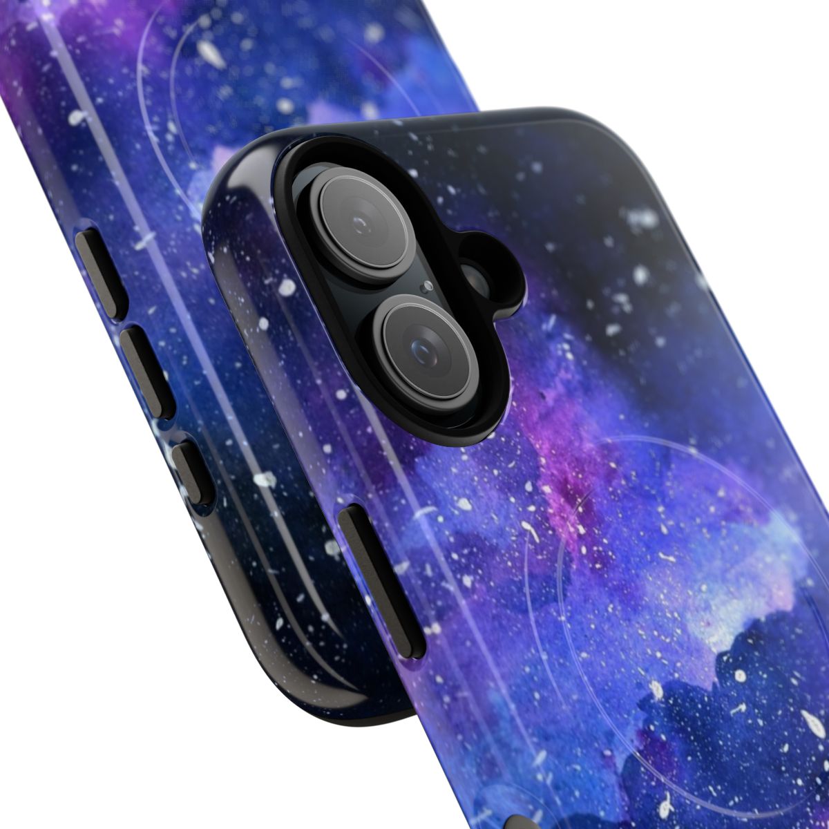 Durable and stylish galaxy-themed phone case with magnetic features - Detail