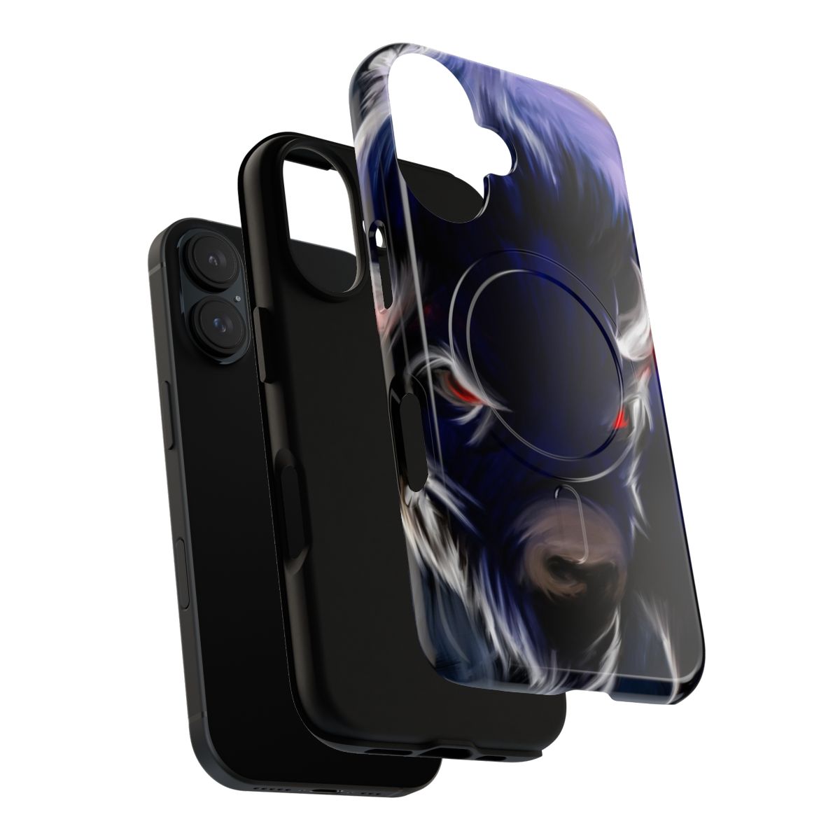 Blue phone case with magnetic and tough design for Buffalo football fans - Layers