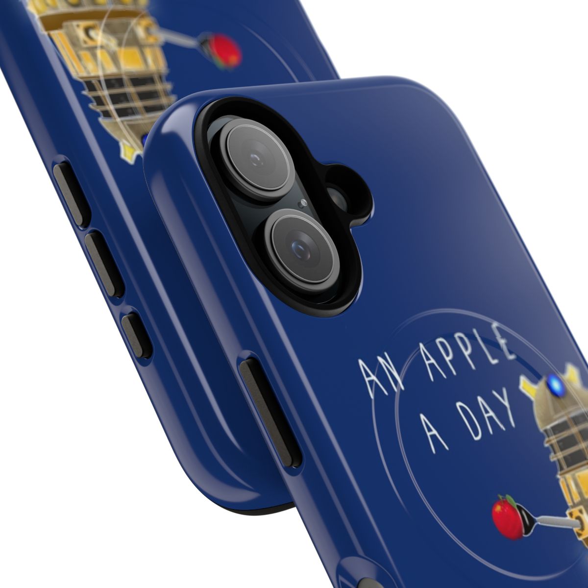 Magnetic Tough Case with Apple Design for Doctor Who Fans - Detail