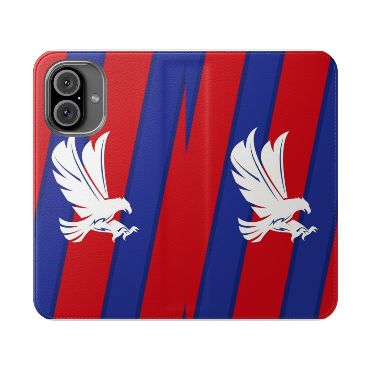 Crystal Palace themed phone case with flip cover design