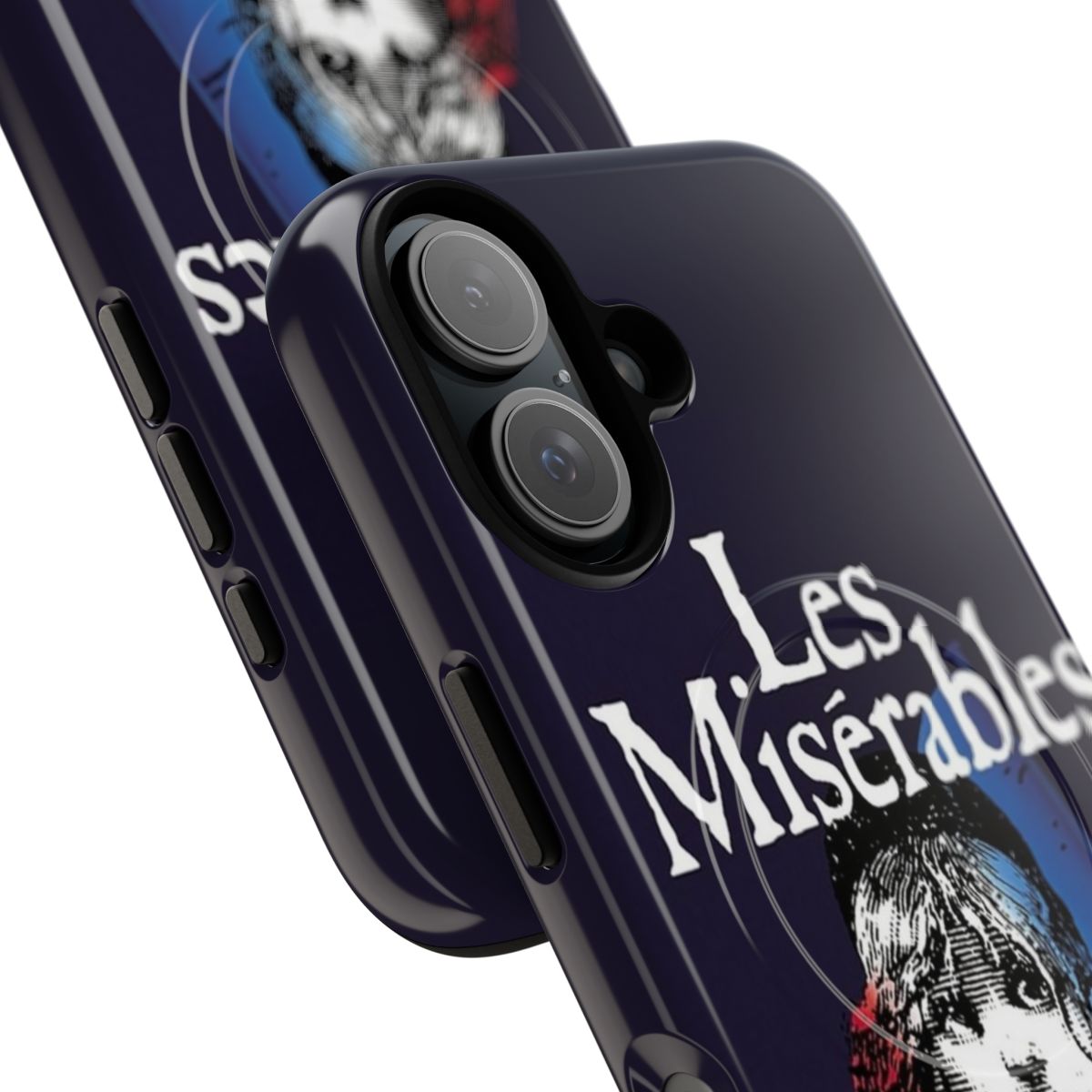 Magnetic tough phone case featuring a classic Les Misérables design - Detail