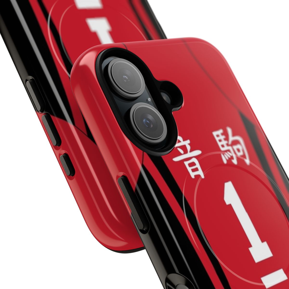 Kuroo Tetsurou inspired phone case with a magnetic, tough design - Detail