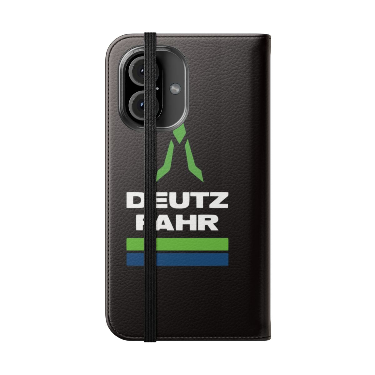 Deutz Fahr-inspired flip cover phone case - Folded Front