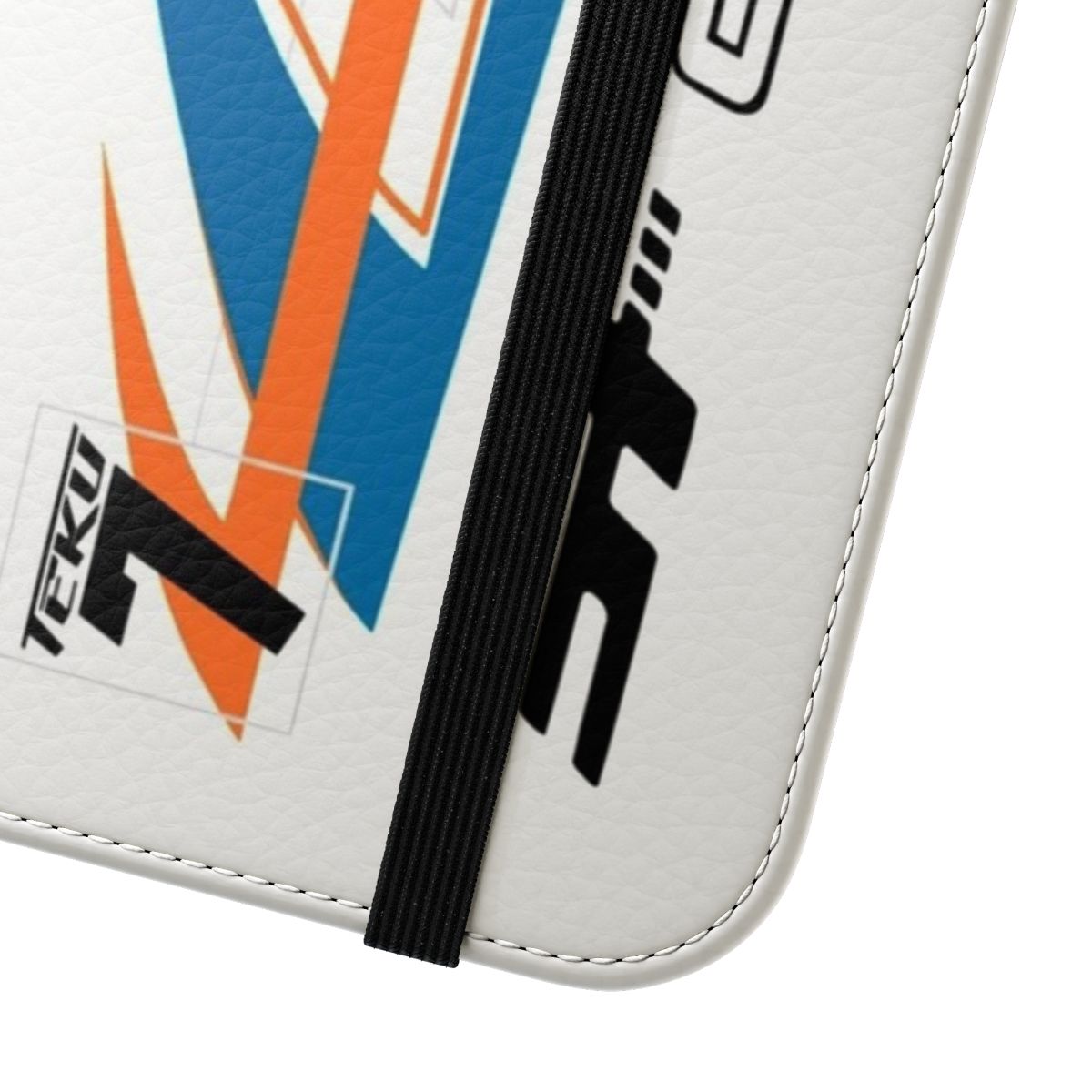 Power Rage-themed flip cover phone case for smartphones - Close Up