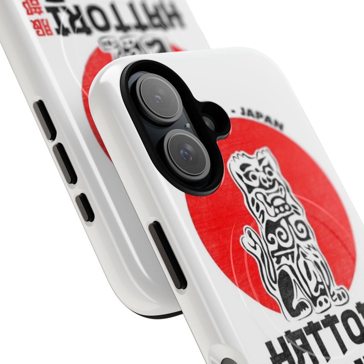 Tough phone case with stylish samurai motif - Detail