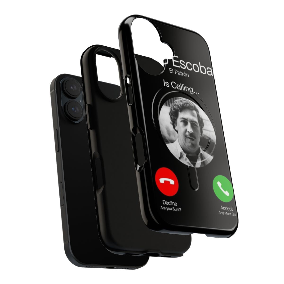 Tough mobile phone case with Pablo Escobar-inspired design - Layers