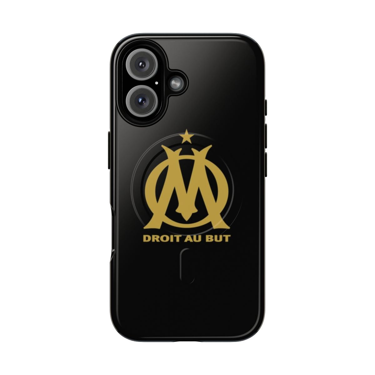 Magnetic tough phone case featuring the Marseille football club logo