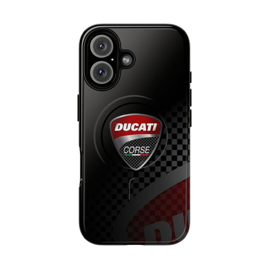 Customizable phone case with logo design art for Ducati motorcycle enthusiasts