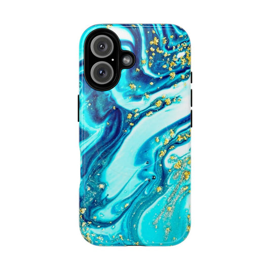 Abstract fluid art and tie dye pattern phone case design for iPhone 14 and Galaxy S22