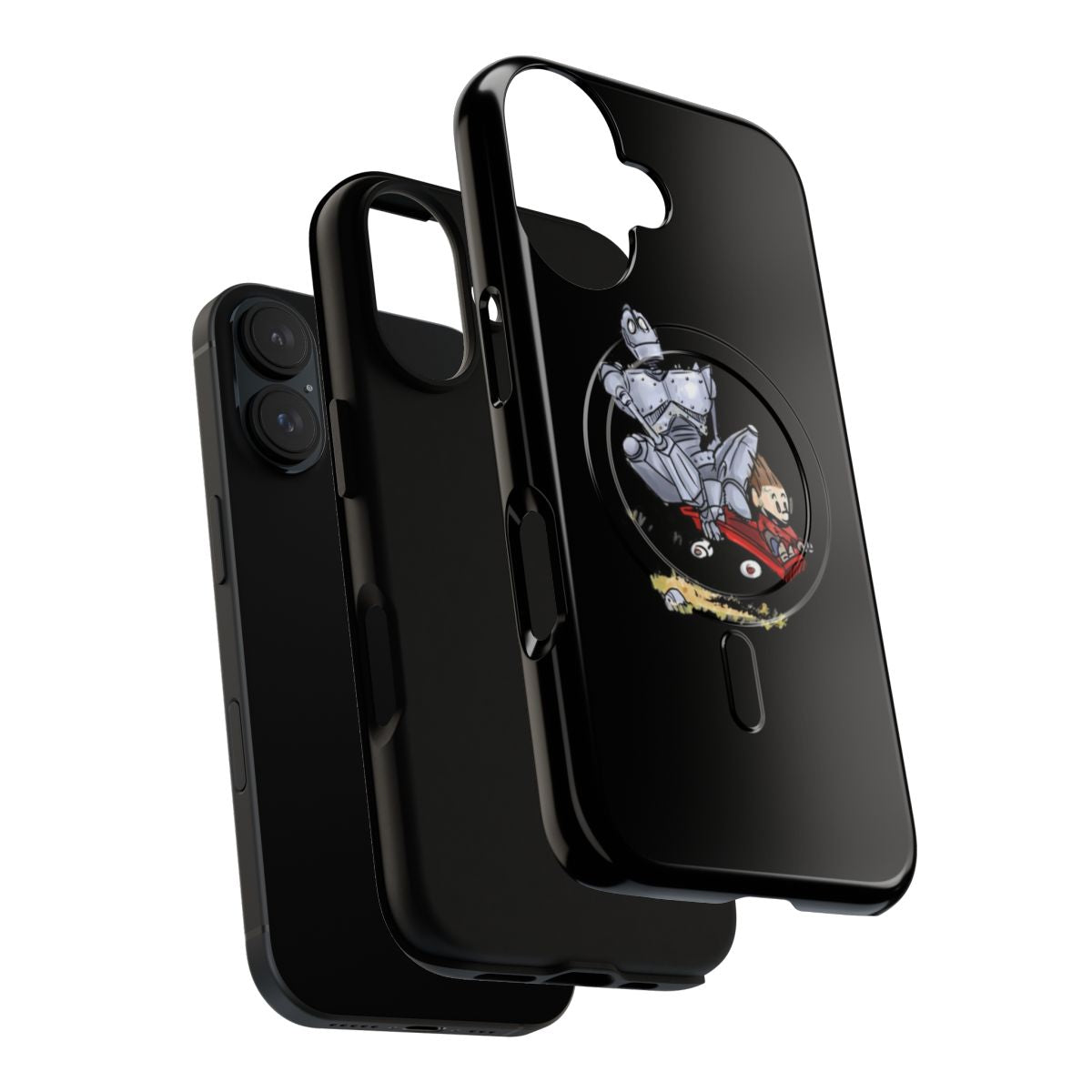 Iron Giant inspired magnetic protective phone case - Layers