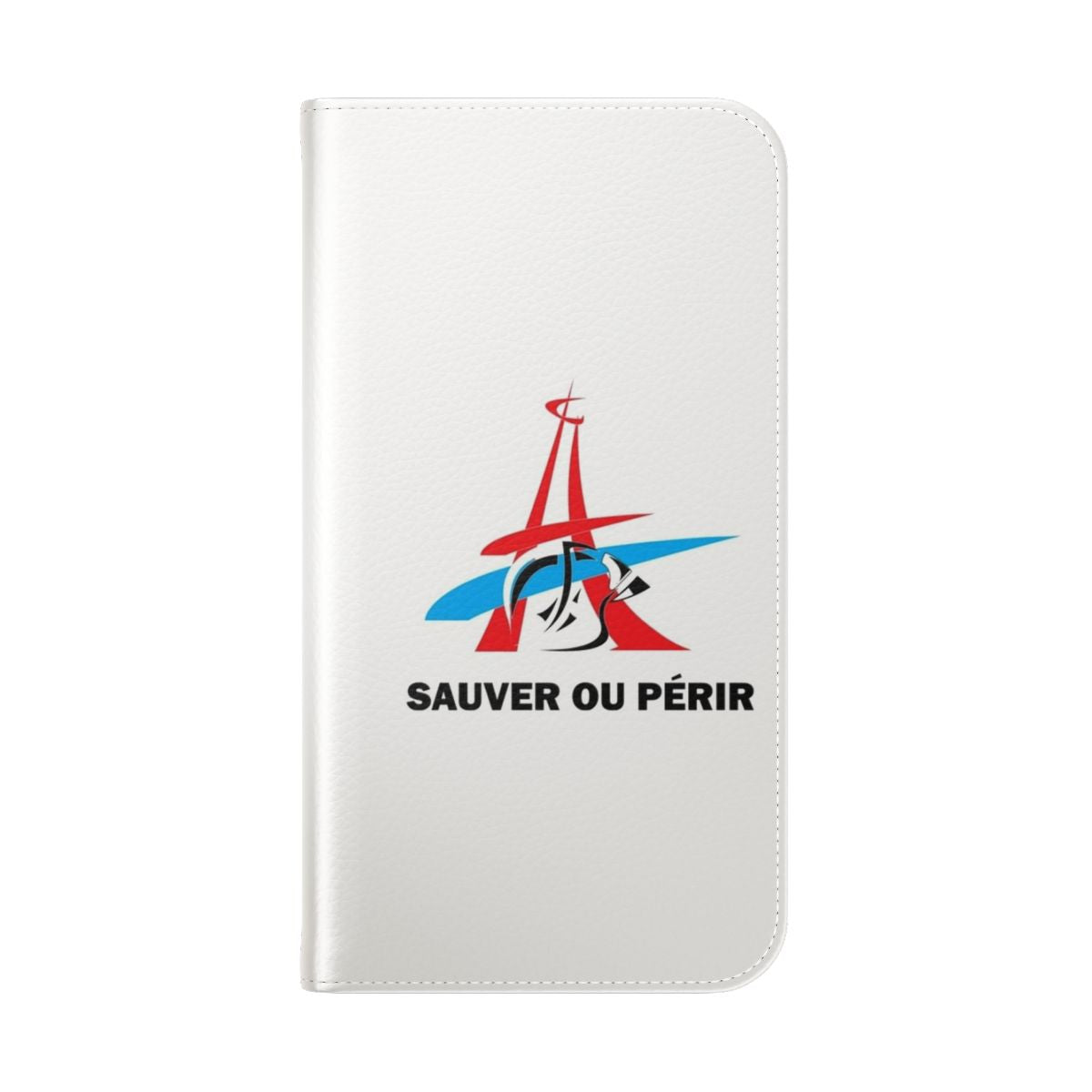 Protective Paris firefighter phone case with BSPP logo - Folded Back