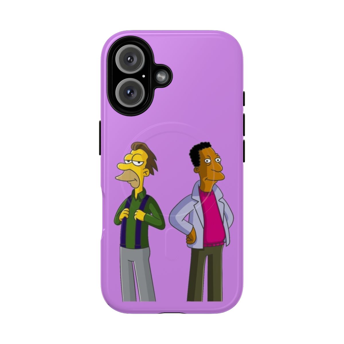 Magnetic tough phone case featuring characters from the animated film Lenny & Carl