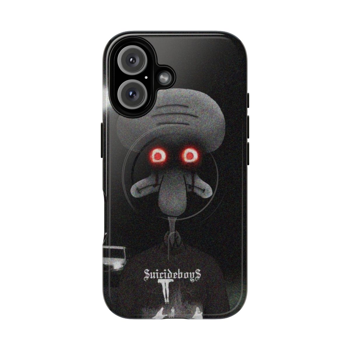 Squidward inspired dark humor meme phone case