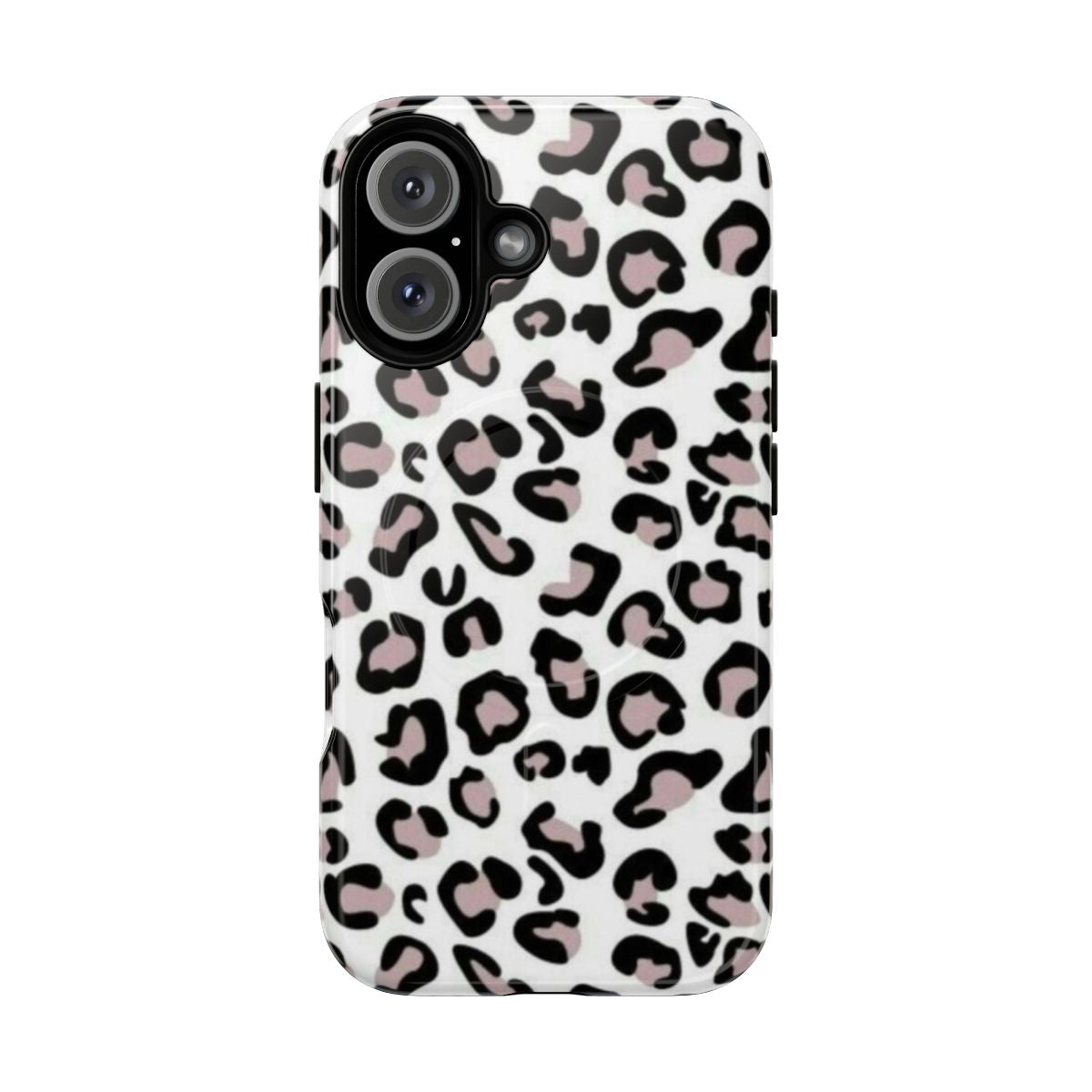 A light brown cheetah print phone case with a sleek, minimalist design.