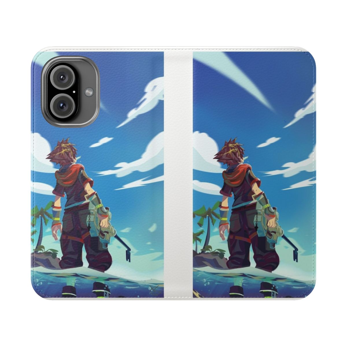 Sora from Kingdom Hearts 3 on a phone case