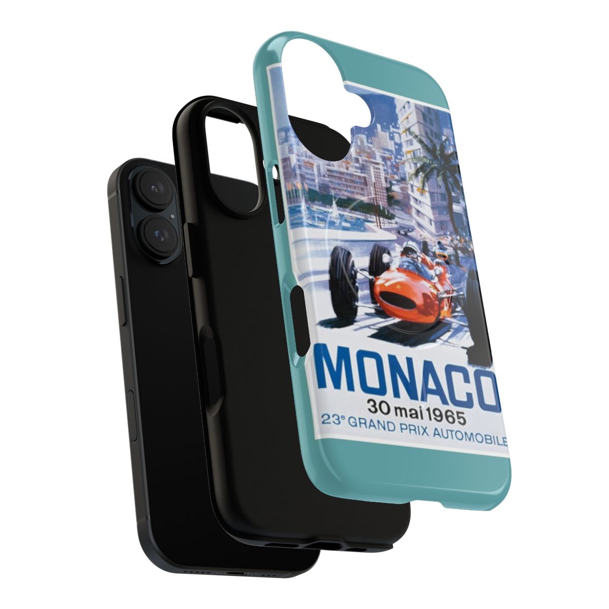 Retro Monaco F1 Classic 1965 Magnetic Phone Case - Layers