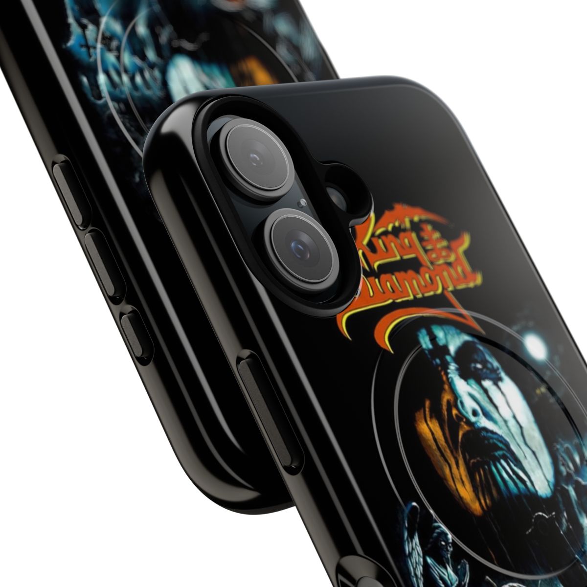 Heavy metal band phone case with magnetic closure - Detail