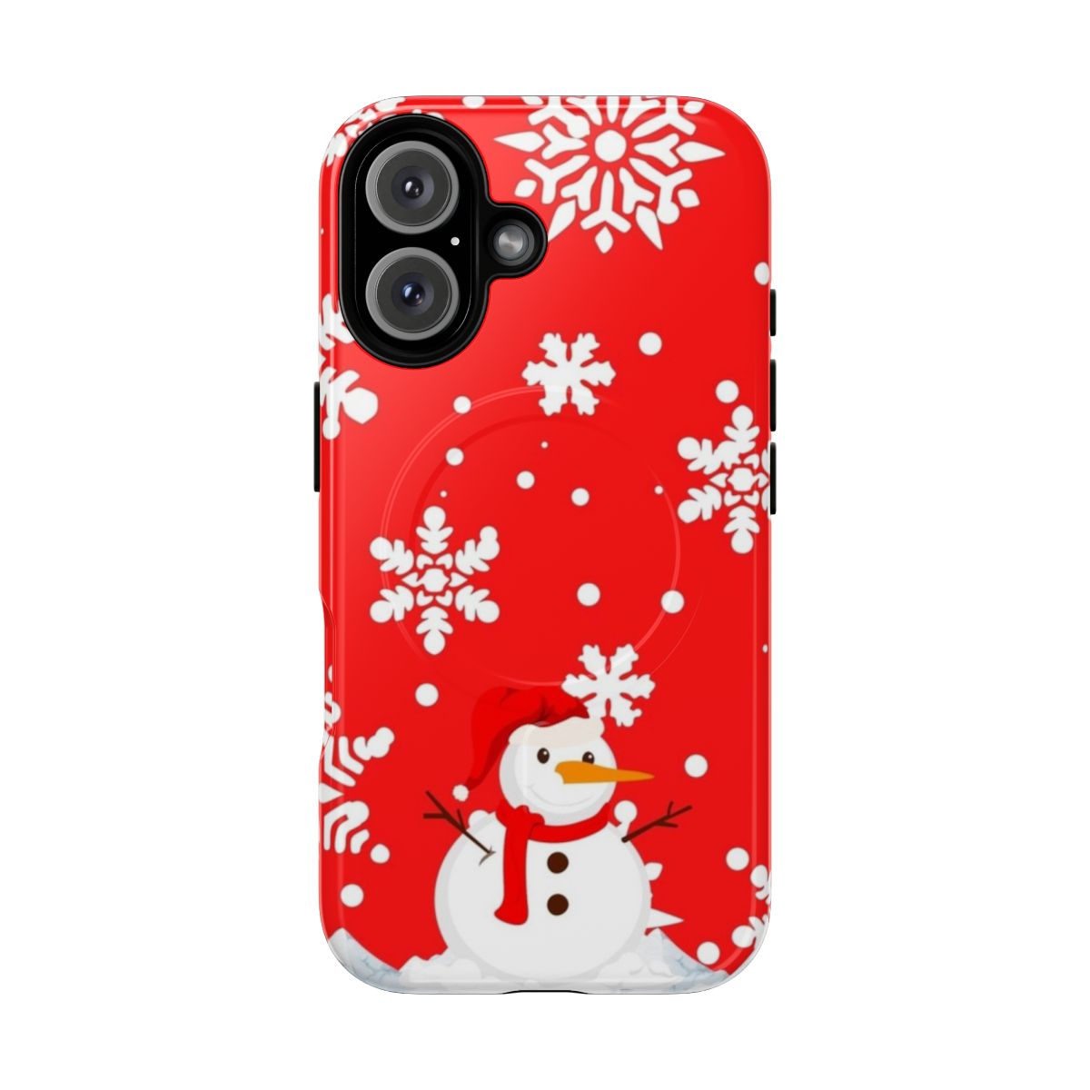 Cute snowman pattern phone case for winter and Christmas