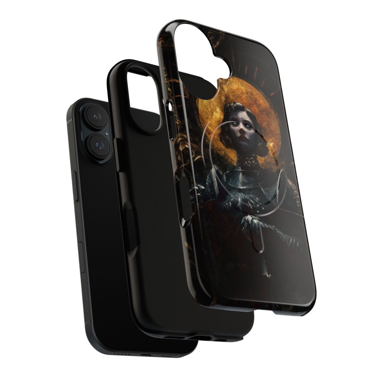 Tough and magnetic phone case with image of Joan of Arc - Layers