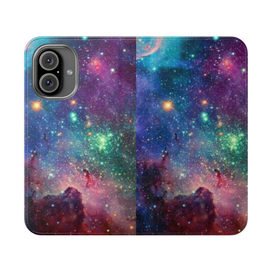 Celestial-Inspired Galaxy Phone Case with Planets, Stars, and Cosmic Designs