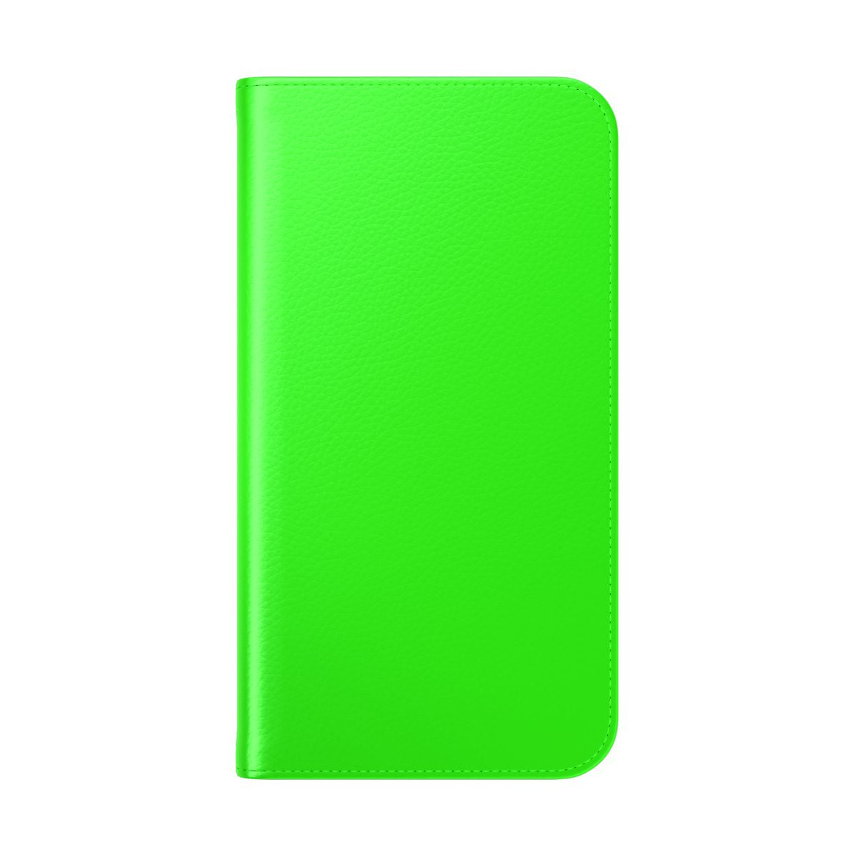 Vibrant neon green minimalist phone case cover - Folded Back