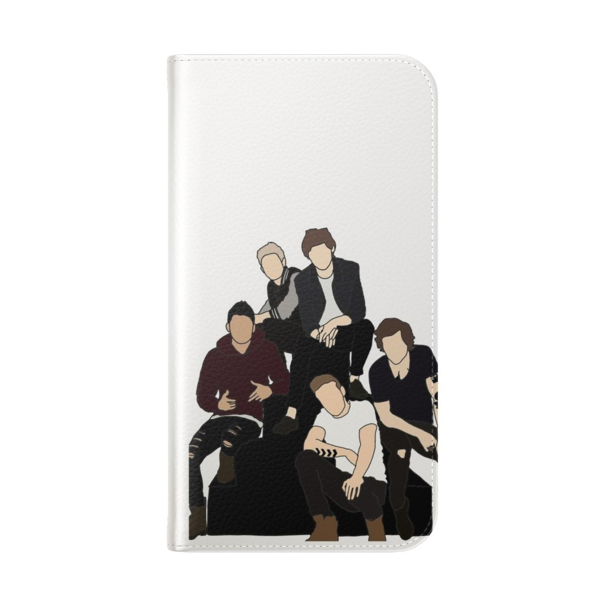 One Direction Inspired Flip Cover Phone Case - Folded Back