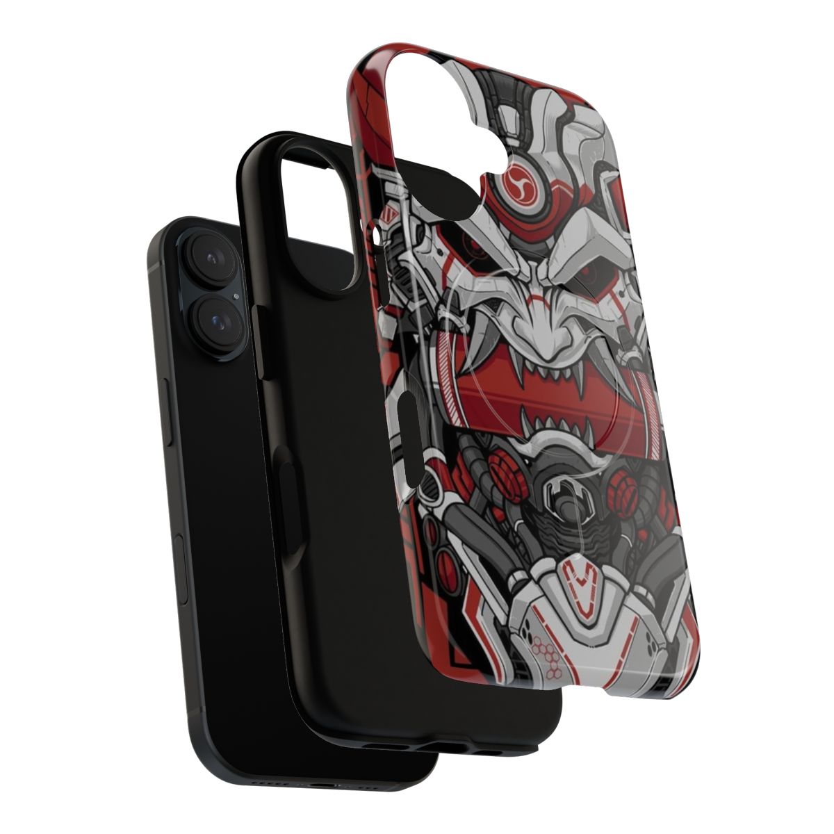 Samurai Hannya Style Magnetic Tough Phone Case - Layers