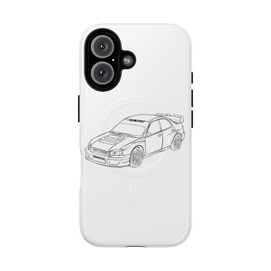 Durable Subaru-inspired magnetic phone case