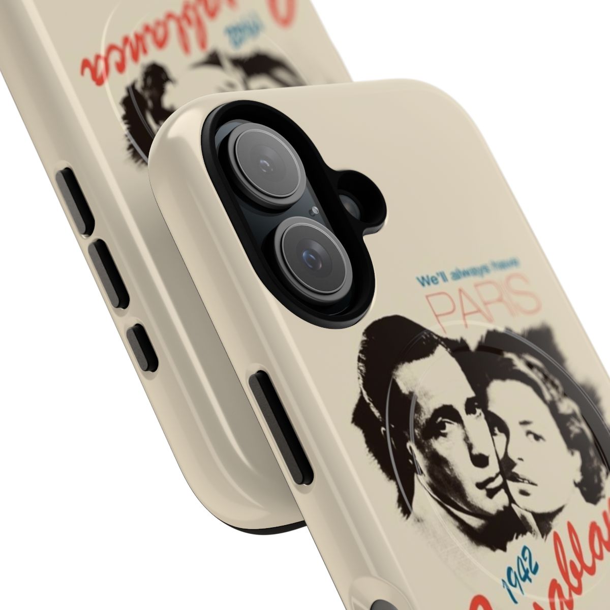 Vintage Casablanca movie-inspired magnetic tough phone case - Detail